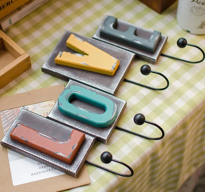 Покупки Zakka подвесной крючок на ремень буквы креативные предметы интерьера|hooks