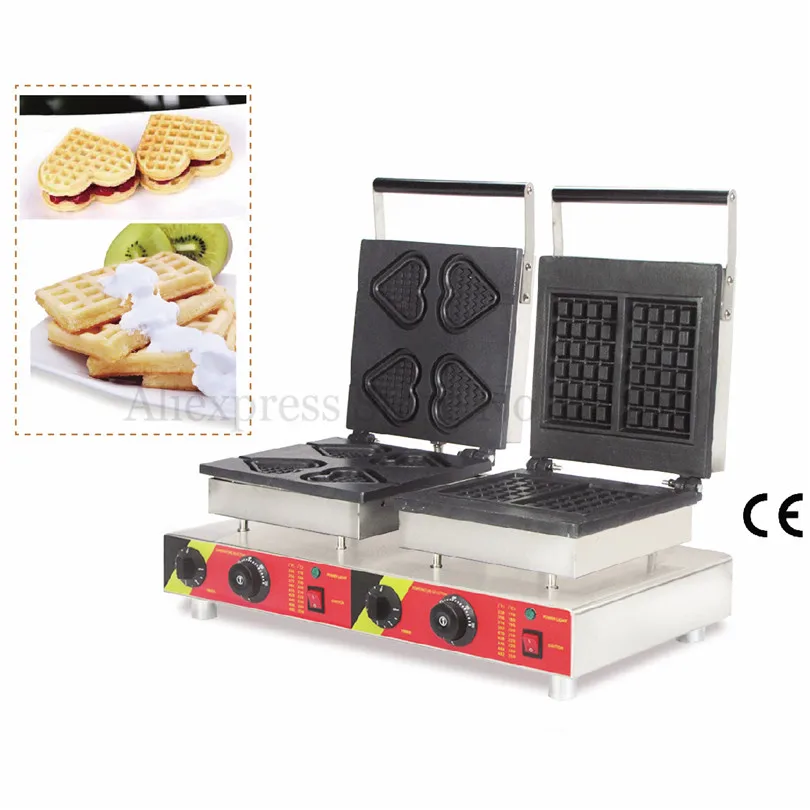 Comprare Macchina Per Waffle A Doppia Pentola Vari Stili Per Selezione Panettiere Elettrico Antiaderente 220V 110V Snack Popolare Nuovo Di Zecca