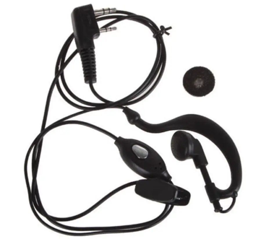 Аксессуары-Walkie Talkie ушной крючок Interphone наушник 2 PIN наушник PTT с микрофоном для BAOFENG UV5R Plus BF-888S