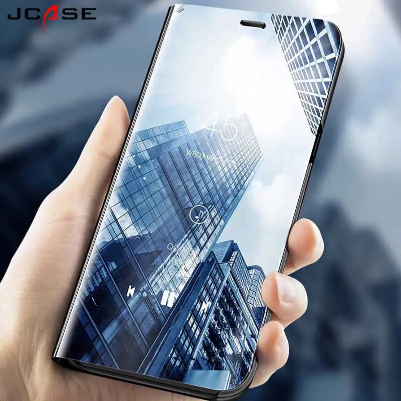 Smart View стоят флип чехлы для samsung Galaxy J4 J6 J8 A6 плюс 2018 Телефон чехол J2 j3 J5 J7 Prime 2016