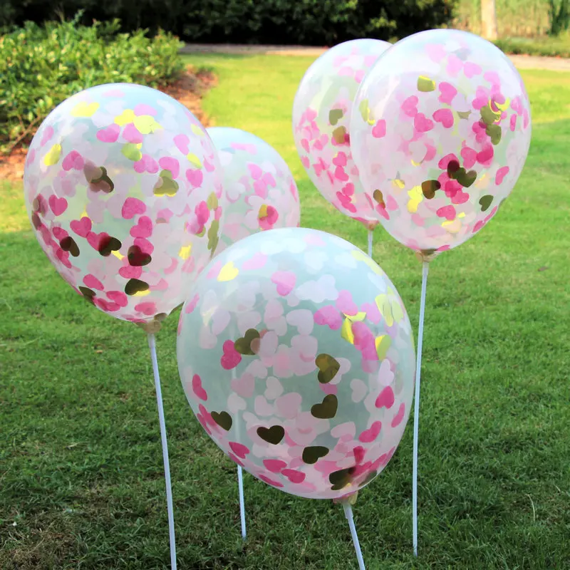 Романтические свадебные конфетти воздушные шары розовое золото новый детский