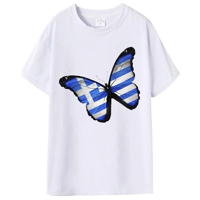Нидерланды принт бабочка футболка Женские футболки 2018 хлопок Лето с коротким