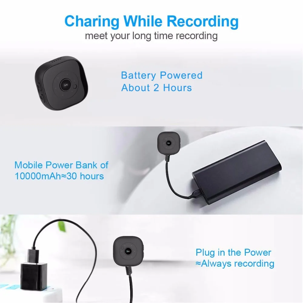 Wifi мини камера инфракрасного ночного видения 1080P HD Запись портативный DVR wifi видеокамера датчик движения Спорт DV Поддержка Скрытая карта