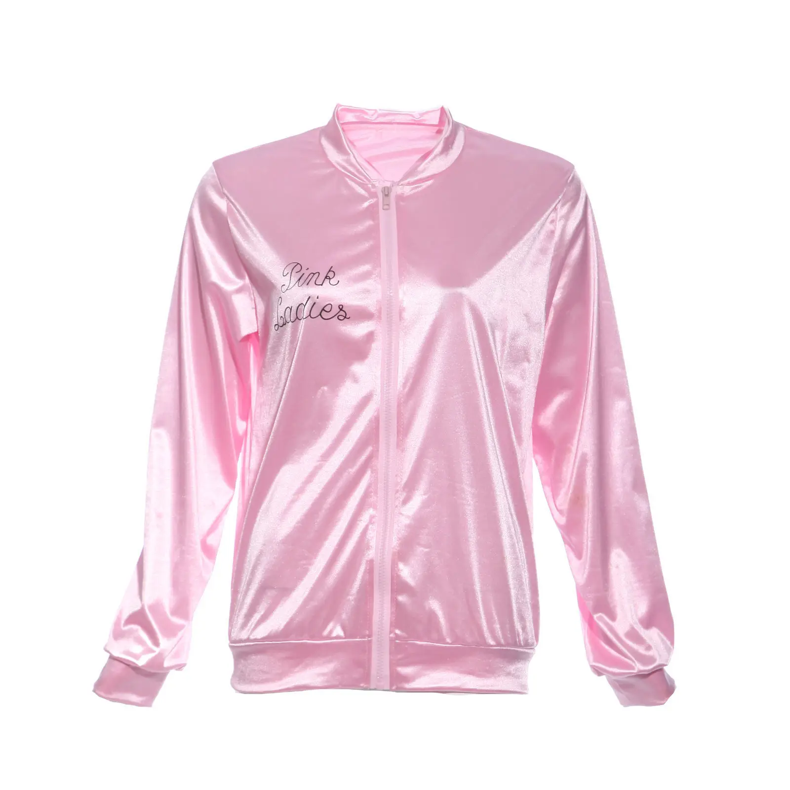 2018 New Halloween Pink Hoodies Lady Retro Jacket Womens Fancy Dress Grease Costume Cheerleader Women Autumn Clothing | Женская одежда
