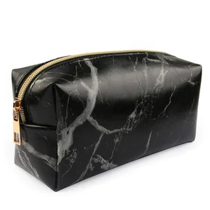 Портативная полиуретановая кожа Marbling многофункциональная модная дорожная практичная прочная косметичка на молнии кейс для косметики большая емкость для хранения