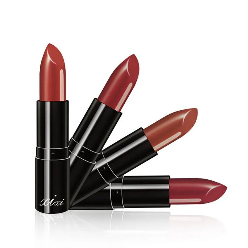 1 Pc 4 Colors Waterproof Matte Lipstick Moisturizer Long-lasting Beauty Makeup Lips Care Fashion Nourishing Lip Balm Cosmeti |