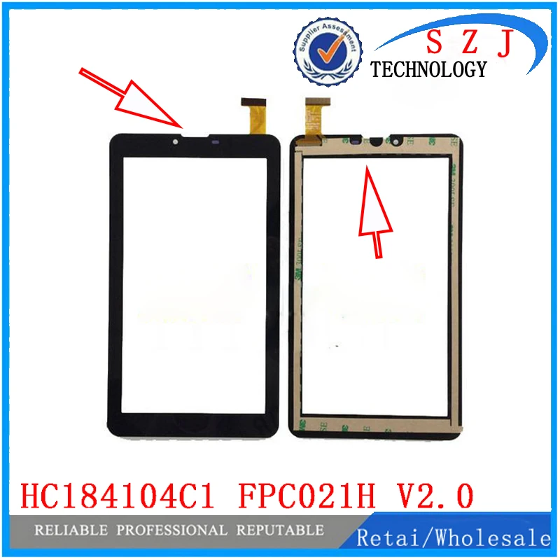 New 7'' inch With the low-cut top Calling hole HC184104C1 Fpc021H V2.0 Touch Screen Panel Digitizer Glass Sensor Replacement