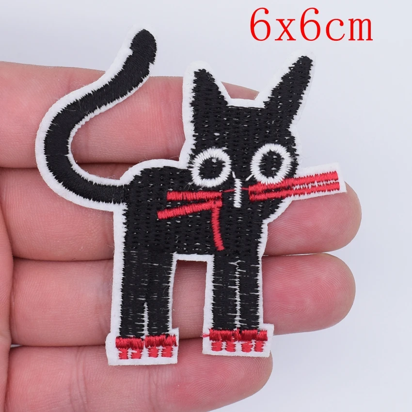 1 шт. нашивки для кошек вышитые в виде животных швейная одежда мотивы горячая