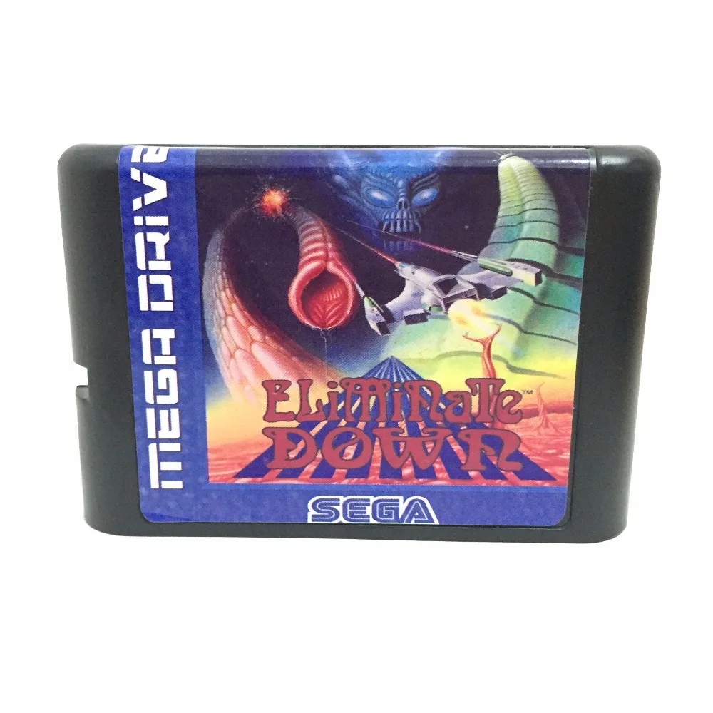 Sega MD игровая карта-устраняет вниз для 16 бит игровой картридж Megadrive Genesis system |