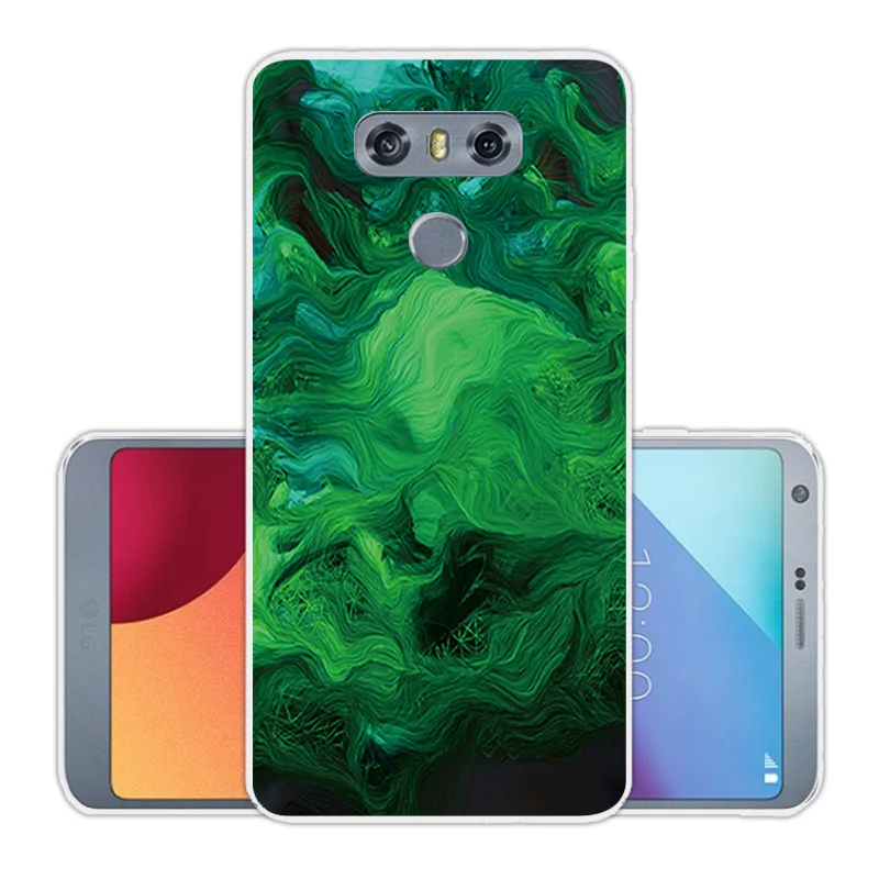 Чехол для LG G6 мягкий силиконовый чехол из ТПУ 5 7 дюйма тонкий зеленый g6 защитная