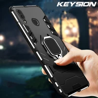 keysion for huawei p smart 2019 case finger ring holder armor bumper protection back cover for huawei p smart plus 2019 fundas