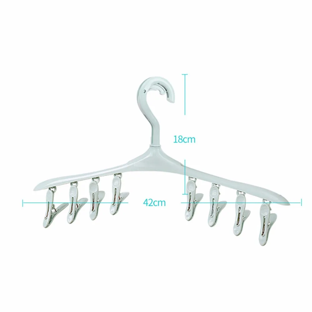 8 зажимов пластиковые крючки нижнее белье носки сушилка для бюстгальтеров