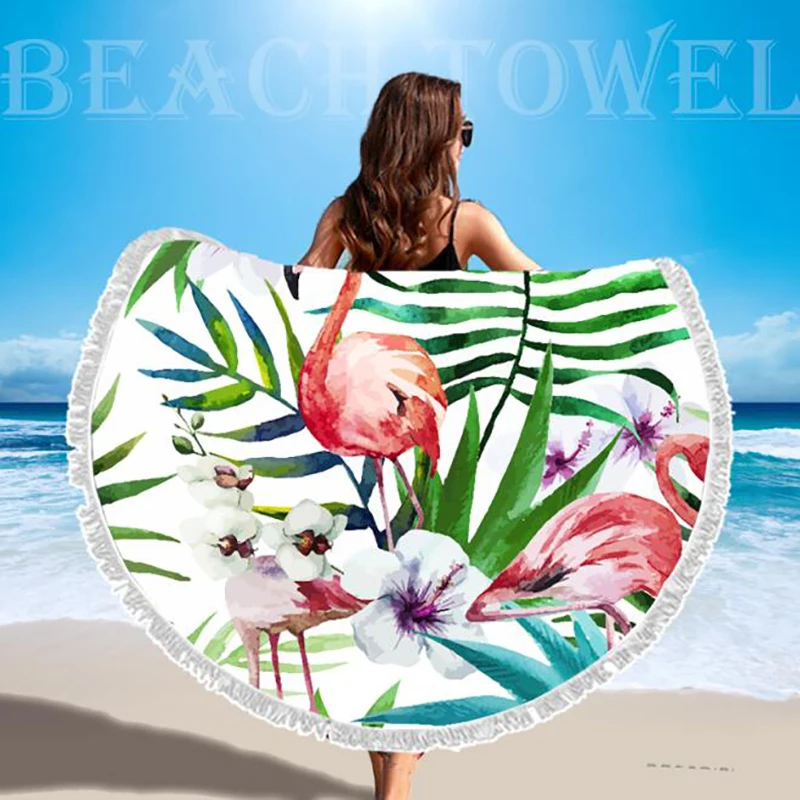 Мандала гобелен хиппи микрофибра большое круглое пляжное одеяло с кисточками