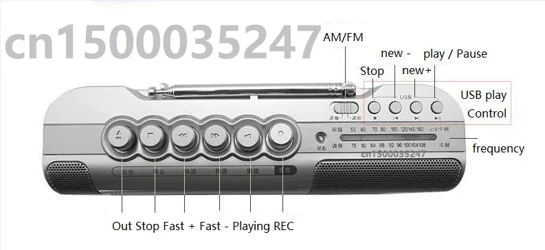 PANDA 6505 FM AM радио магнитолы USB флэш-накопитель MP3 Воспроизведение радио кассетный плеер