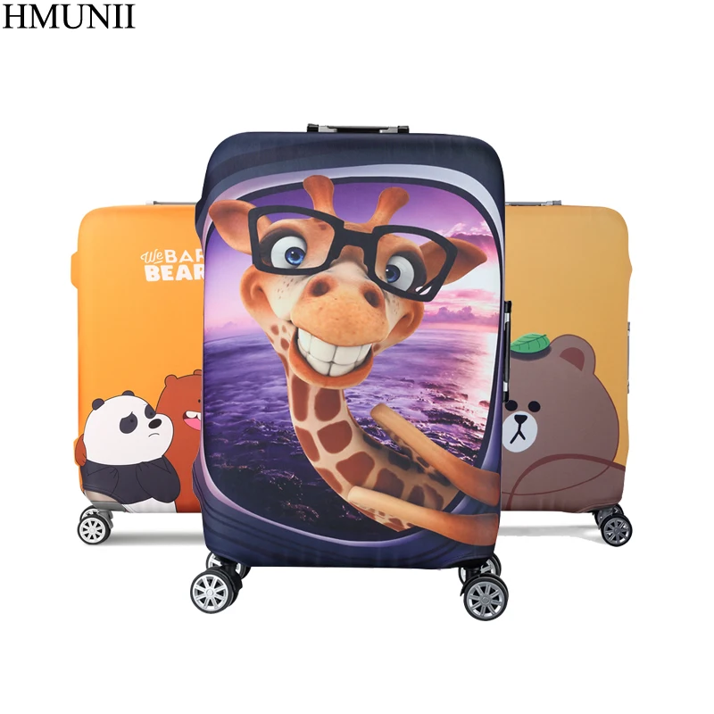 Фото HMUNII более толстый чехол для багажника путешествий подходит чемодана 19 ''