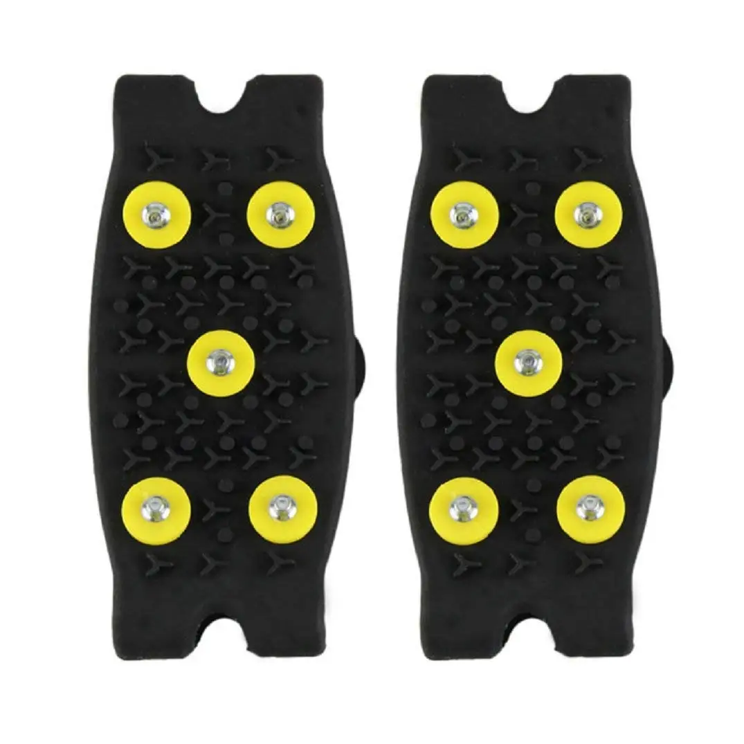 DCOS Горячая снег ледолазание Нескользящие шипы Захваты Crampon бутсы 5-обувь с заклепками крышка