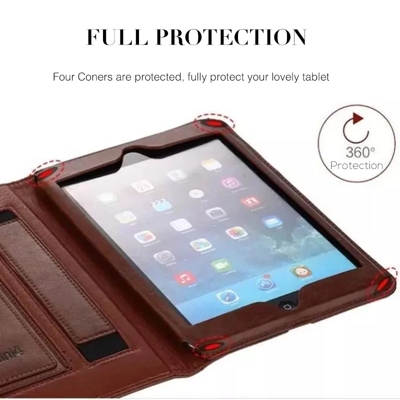 Magnetic Adsorption Flip Real Leather Tablet Cover Case For Apple iPad Pro 9.7 inch Protective Shell Coque Smart Handhold Fundas |