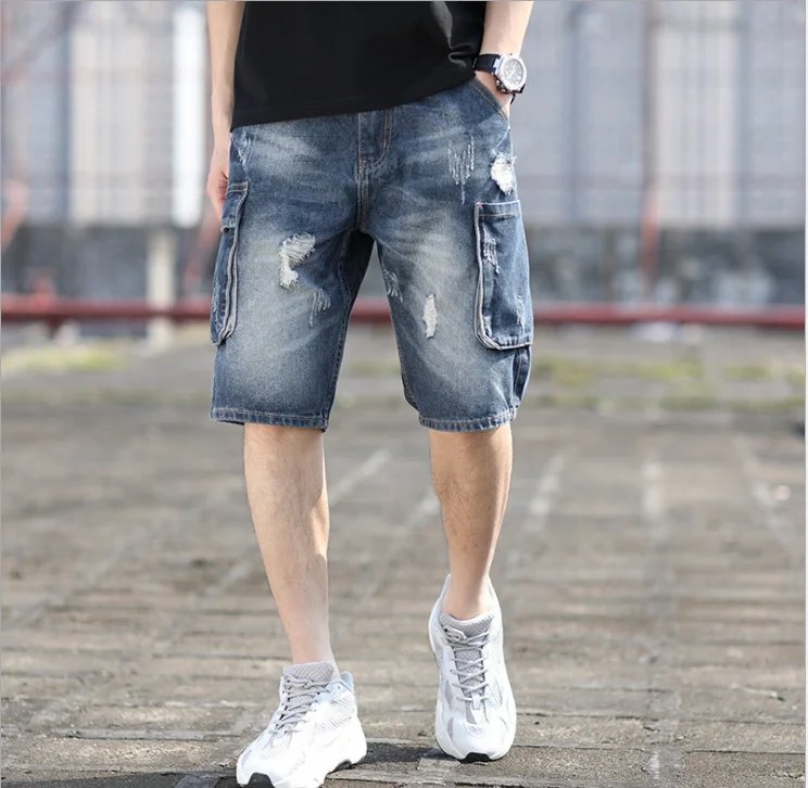 Best SellerDenim Shorts For SS2019 Summer New Collection Suitable Slim Fit Small Straight Male Trousers Denim | Мужская одежда