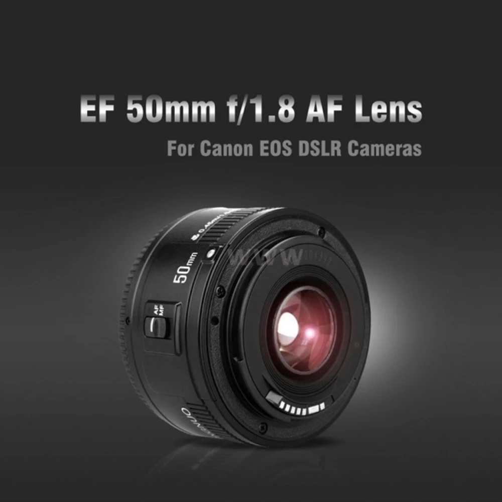 Оригинальный YONGNUO YN50mm F1.8 II с большой апертурой Автофокус Объектив для Canon эффект