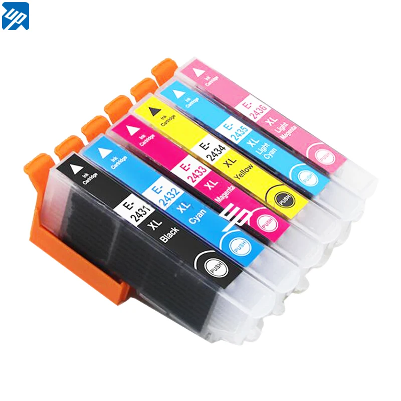 6 шт T2431 совместимый чернильный картридж для принтера Epson Expression фото XP750 XP850 XP950 XP860