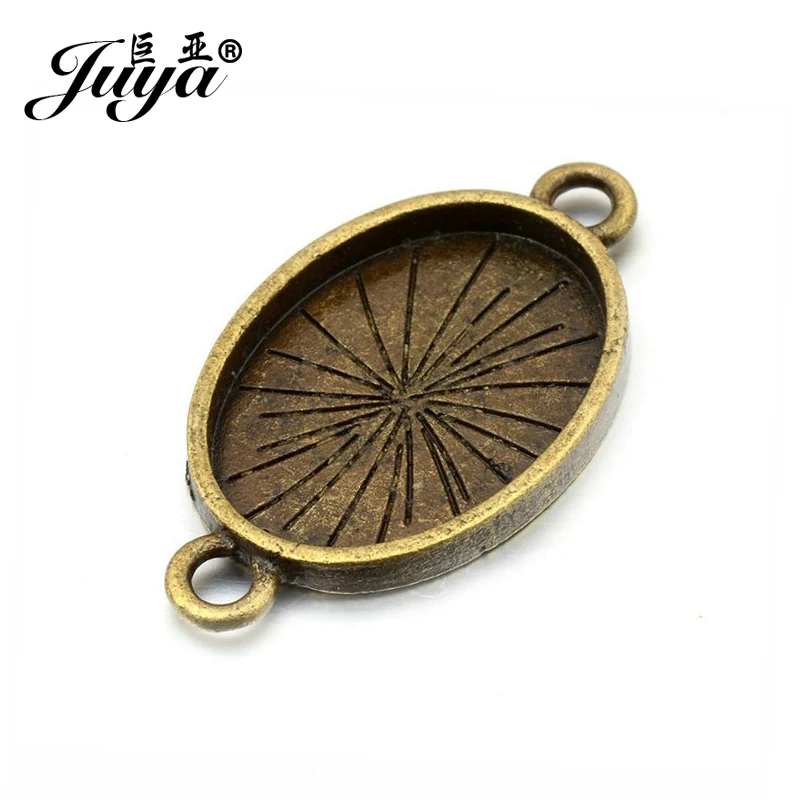Коннектор для кабошона JUYA AD0105 овальная основа украшений сделай сам