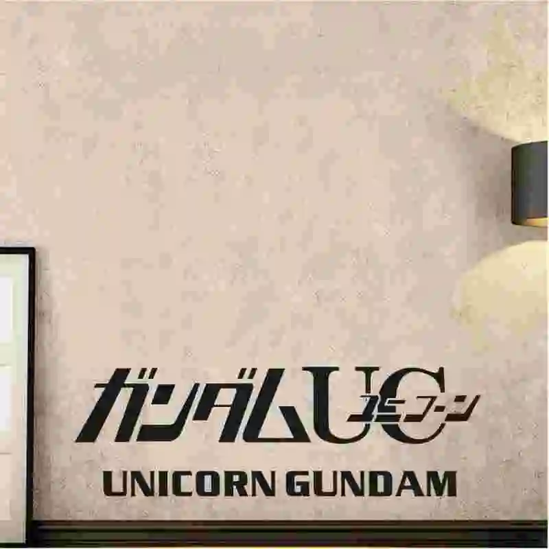 GUNDAM Наклейка на стену с логотипом стеклянная Виниловая наклейка декоративная