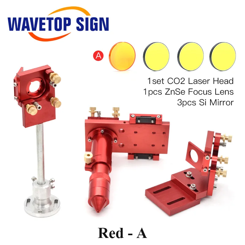Набор креплений для лазерной головки CO2 + Фокусирующая линза 1 шт. Отражающие