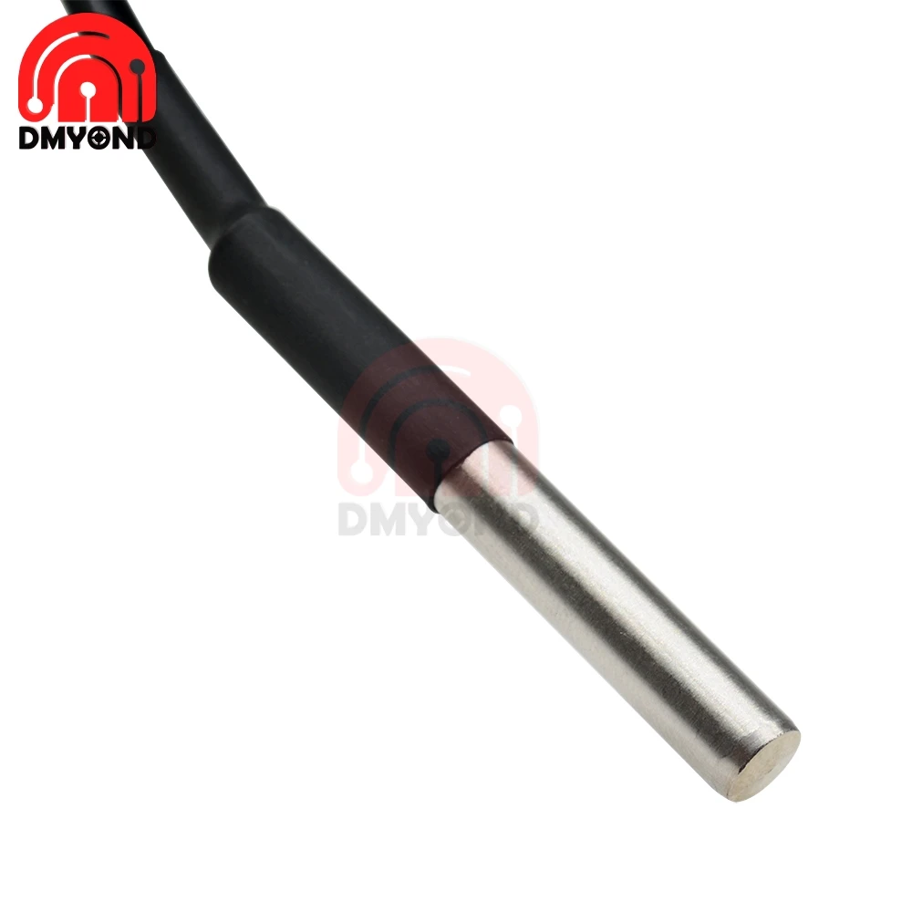 Цифровой датчик температуры DS18B20 зонд из нержавеющей стали водонепроницаемый 1 м