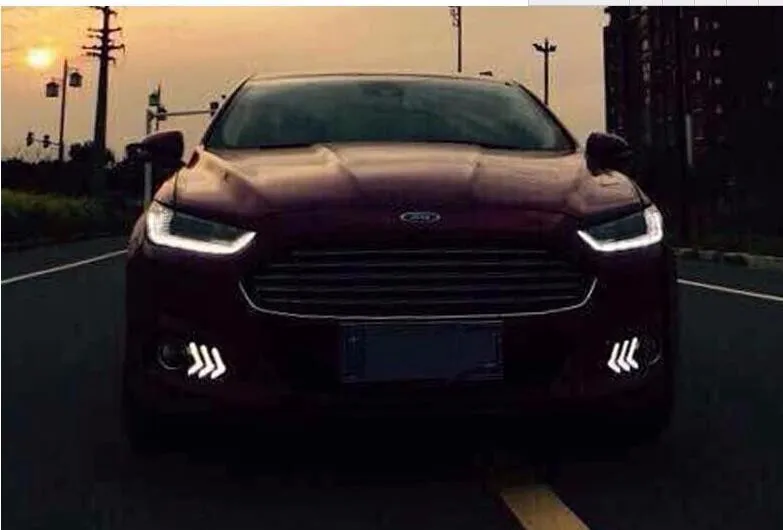 

Free shipping, for Ford Mondeo 2013 2014 2015 ,fog lamp, LED Daytime running light DRL,Waterproof 12V Led CAR Light