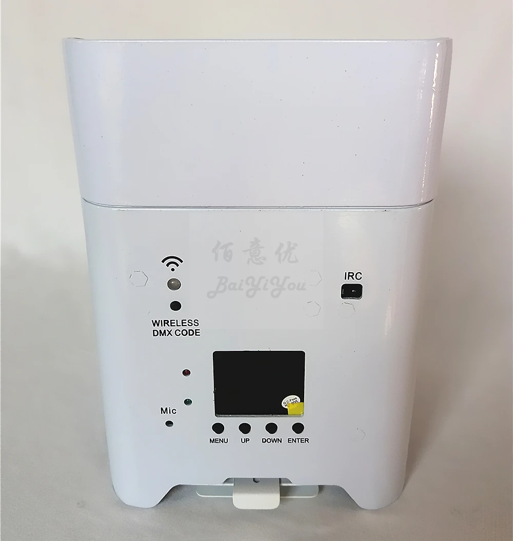 4 шт х 18 Вт RGBWA УФ Батарея PAR Светильник Беспроводной DMX + ИК пульт ДУ Wi Fi приложение
