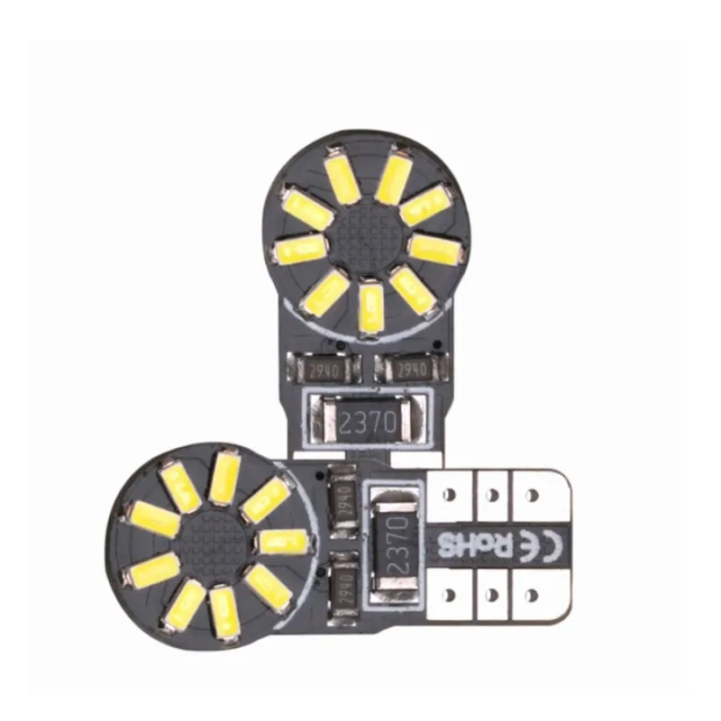 2 шт. T10 W5W 194 авто светодиодные лампы 3014 18SMD PCB Canbus для автомобильных номерных