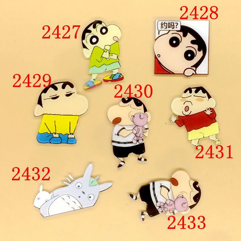 1 шт. Акриловые Броши мультфильм аниме карандаш броши &quotShinchan&quot Рюкзак