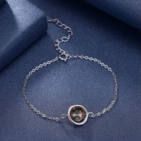 high quality silver color shiny crystal bracelets for women jewelry ladies bracelet female rolo chain bracelets bangles femme