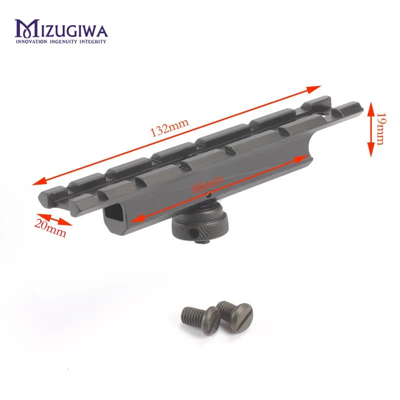 Mizugiwa Тактический 12 слотов плоской вершиной Сфера рейку 20 мм База AR для M4/M16 ручка