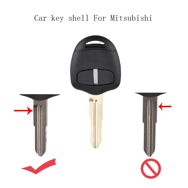 Чехол для автомобильного ключа с 2 кнопками Mitsubishi Lancer EX Evolution Grandis Outlander|fob cover|car key