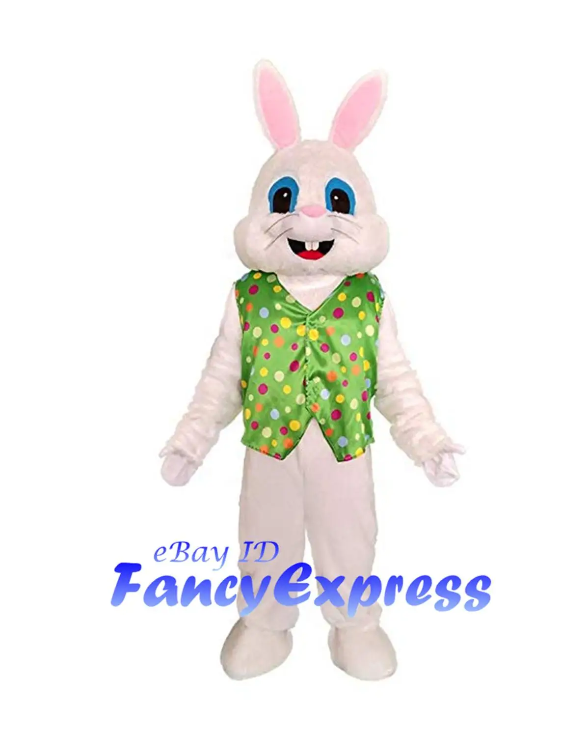 Easter Bunny Mascot Costume Rabbit Birthday Party Character Fancy Dress Adult Size Outfit |