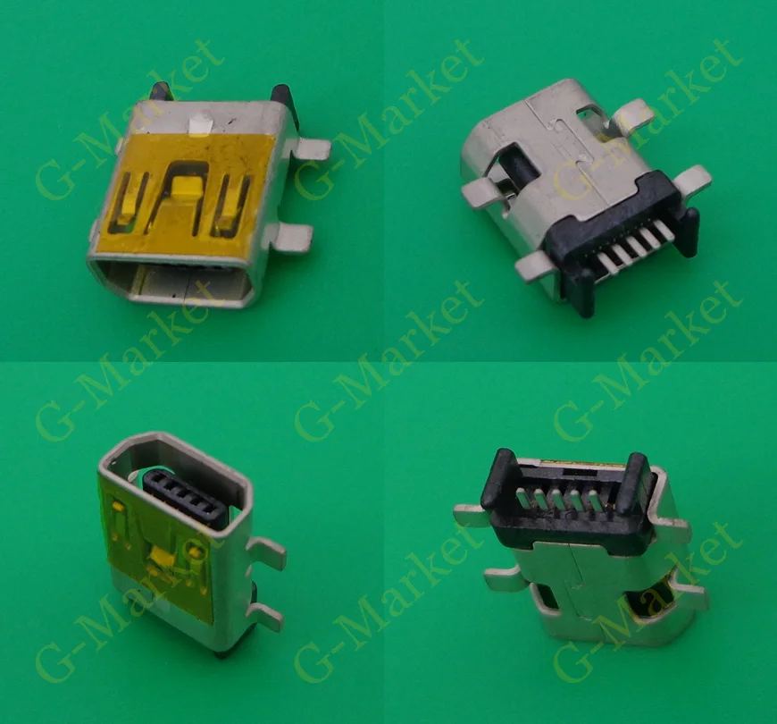 

500X мини USB разъем мини USB 5P Женский SMD соединитель мини USB интерфейс 5Pin