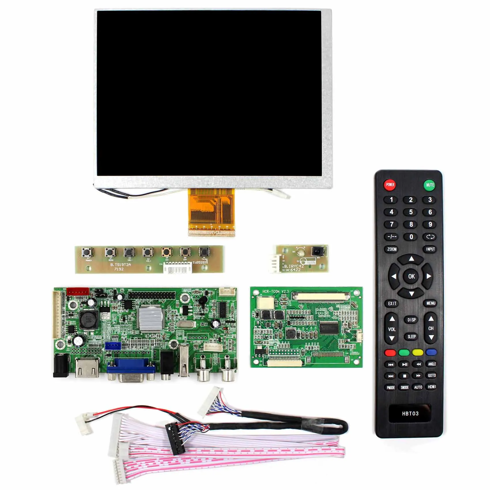 HD MI + VGA AV аудио плата ЖК контроллера с USB 7 дюймов 800X600 CLAA070MA0ACW Экран|screen 7|screen hdmiscreen