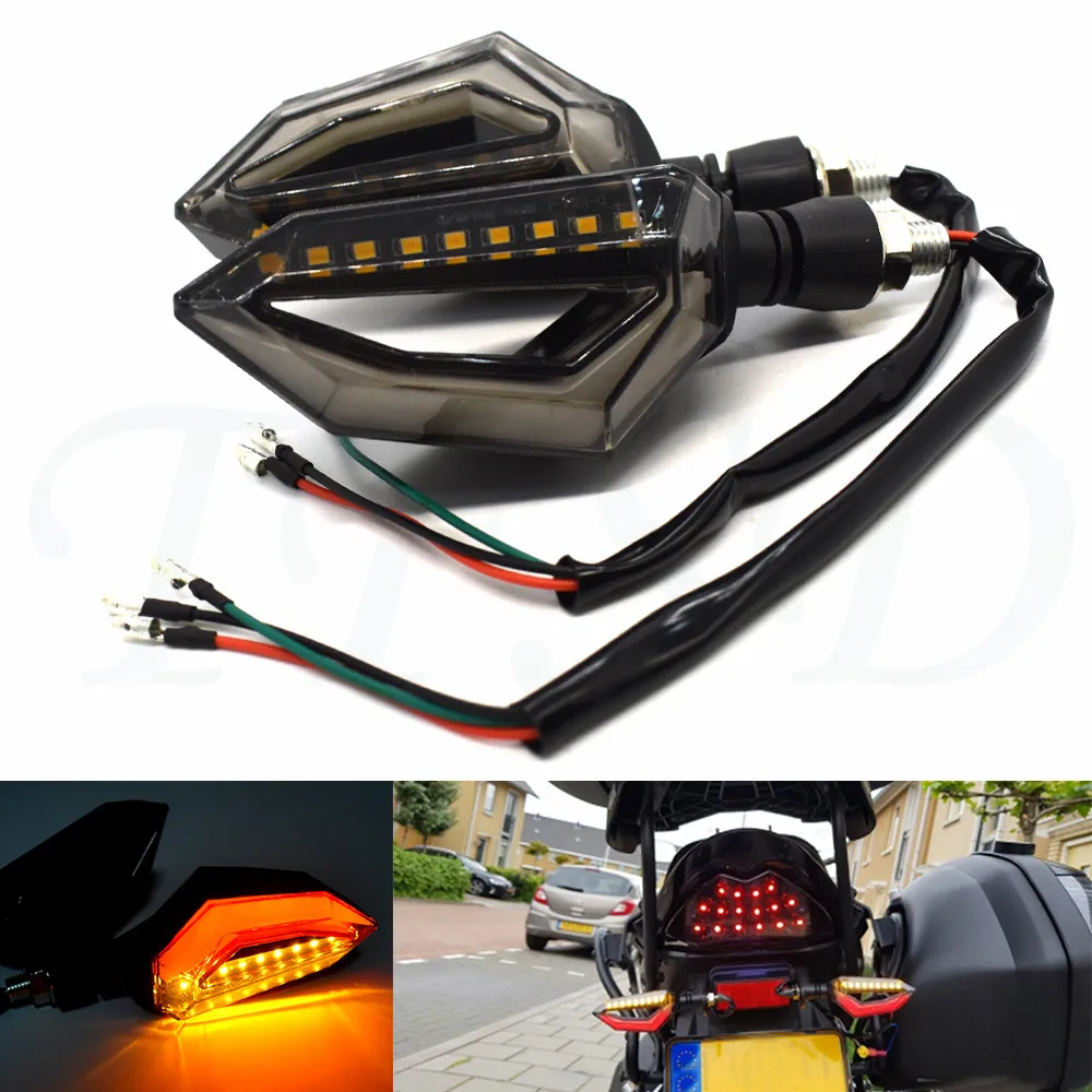 Универсальный мотоцикл 12V Светодиодные Сигнальные Огни мигалка передние задние