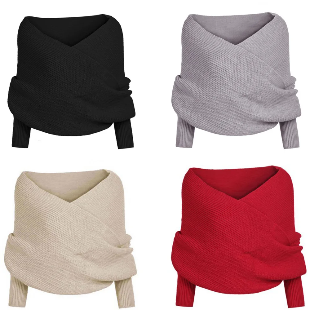 

women sweaters computer knitted v-neck pullovers criss-Cross solid sexy female sweaters 2019 winter hot sale basic
