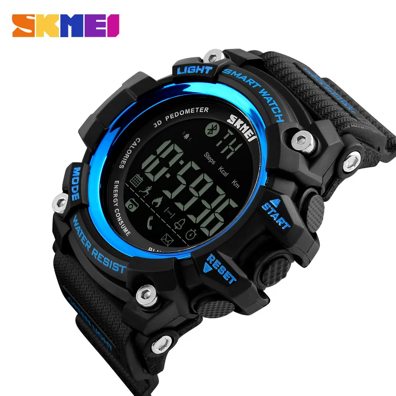 Мужские водонепроницаемые спортивные часы с шагомером и хронографом|smartwatch