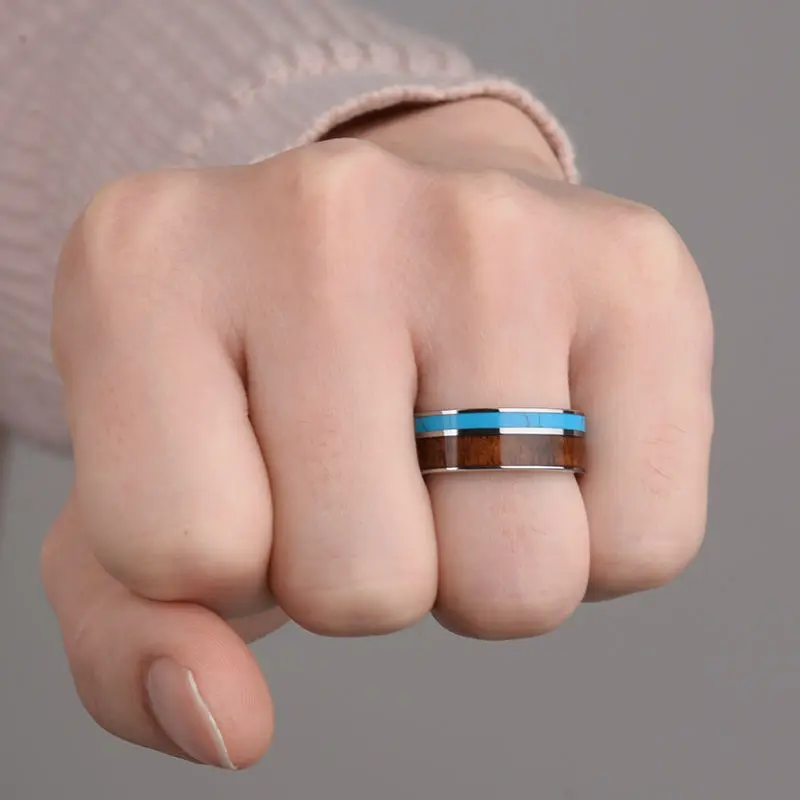 2017 новое поступление винтажные мужские кольца из карбида вольфрама шириной 8 мм с