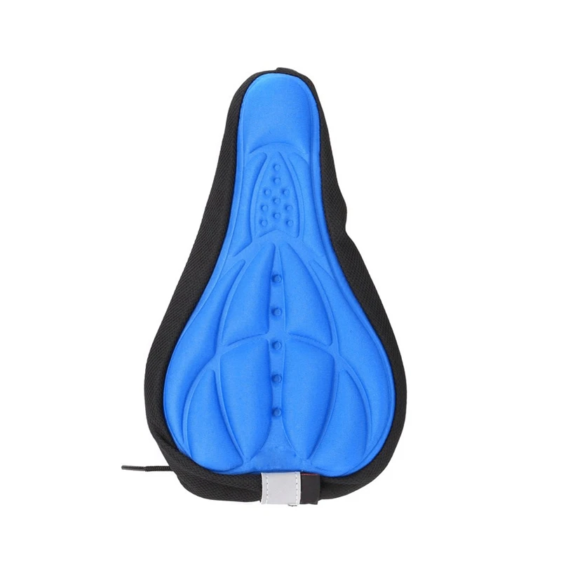 Cycling Cover Saddle by MTB Bicycle Bike Seat Comfortable pillow 3D Respirable Soft Pillow Blue | Спорт и развлечения
