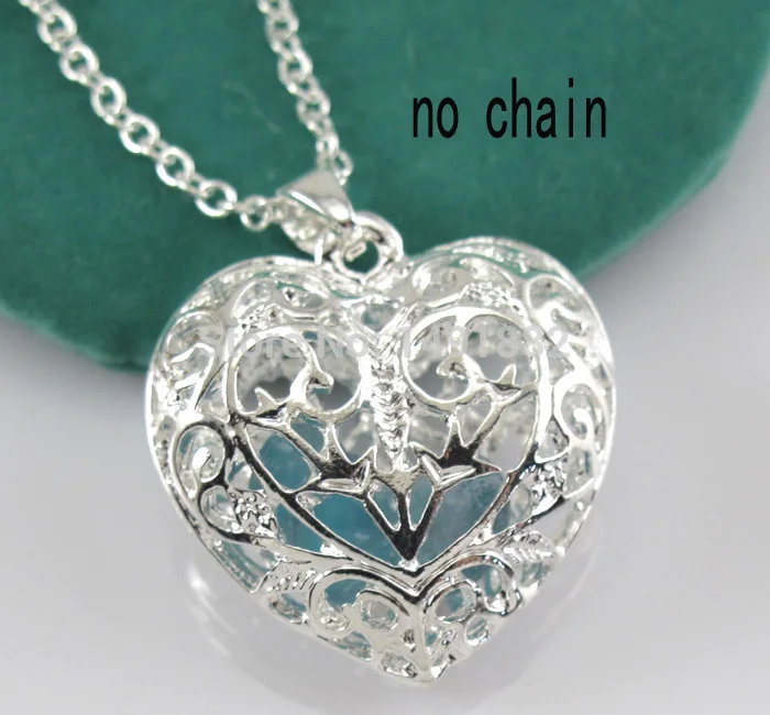 Silver Heart Pendant Necklace Jewelry Charm | Украшения и аксессуары