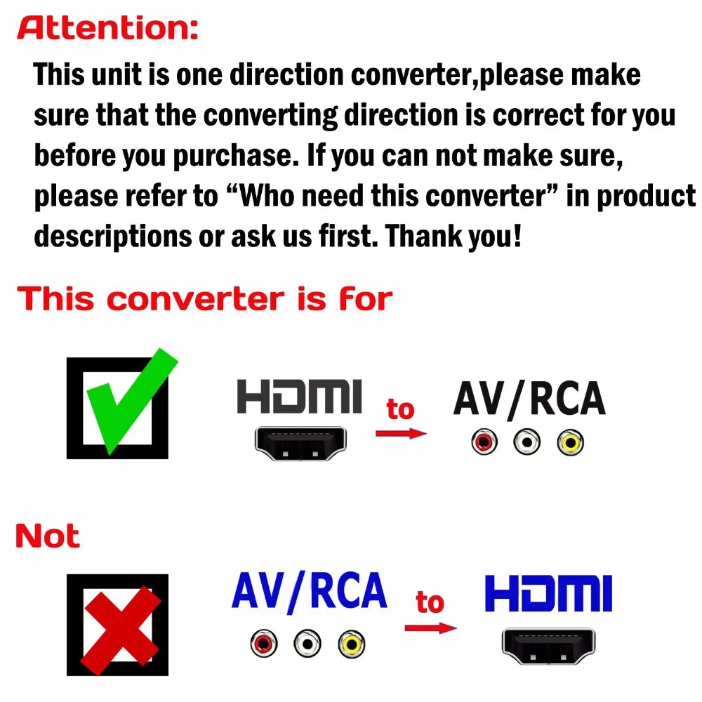 HDMI в AV/RCA CVBS конвертер 1080P аудио цифро-аналоговый преобразователь металлический