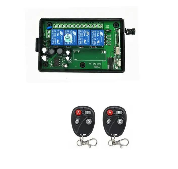AC 85v ~ 250V 110V 220V 230V 4CH RF беспроводной пульт дистанционного управления реле системы