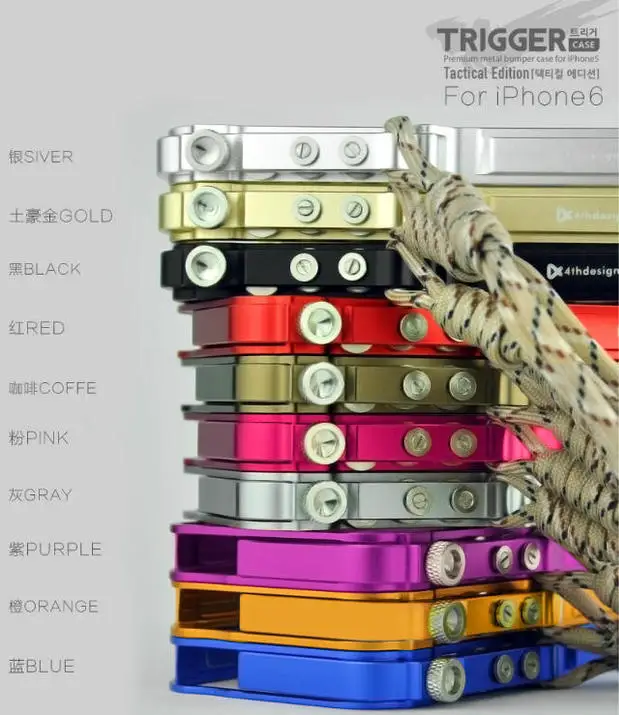 Чехол для iphone 6 большой алюминий шнек фиксация дизайн супер механический рука