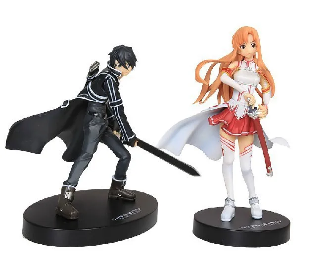 Новинка горячая Распродажа рисунок с мечом S.A.O. Kirigaya Kazuto Yuuki Asuna 15 см ПВХ подарок