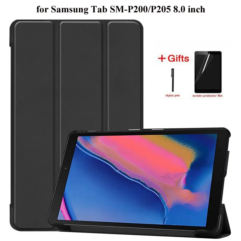 Складной чехол с подставкой тройного сложения для Samsung Galaxy Tab A 8 0 дюйма 2019 S Pen