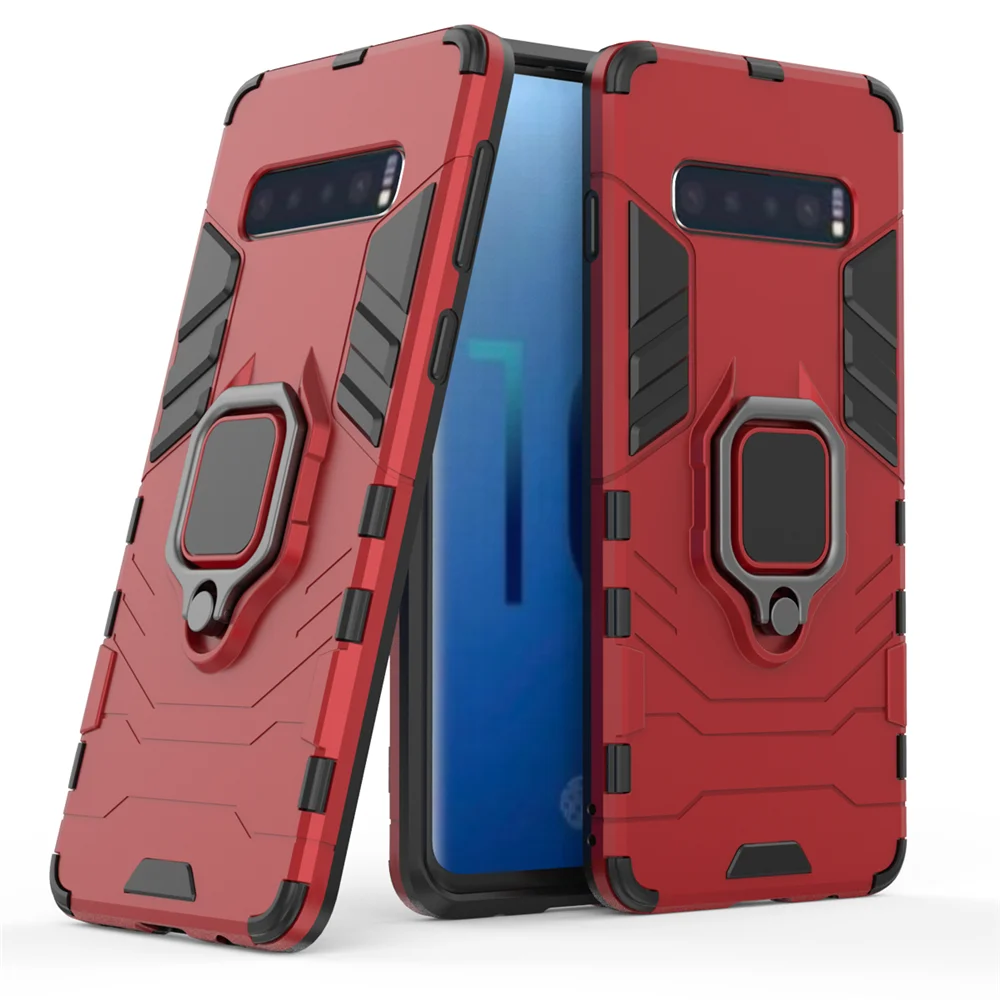 Ударопрочный жесткий защитный чехол для Samsung Galaxy S10E S10 S9 S8 Plus гибридный двойной
